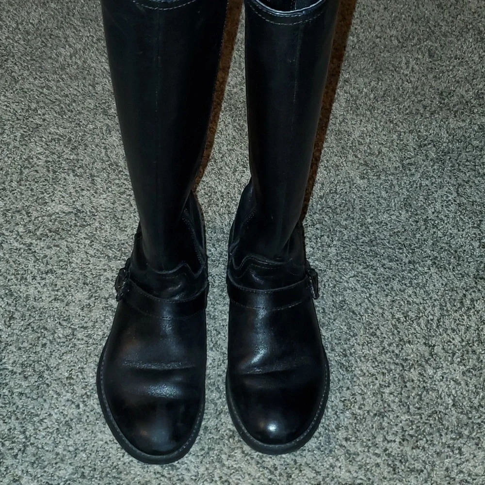 Bussola Tatiana Women's Zip Up Boots Size US 6.5 to 7/ EU 37  Vachetta Black